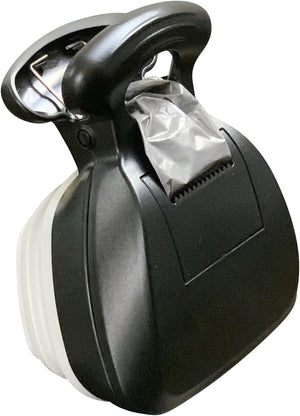 Touchless Extendable Heavy-Duty Dog Poop Scooper with Bag Dispenser, Dog Leash Clip - Small
