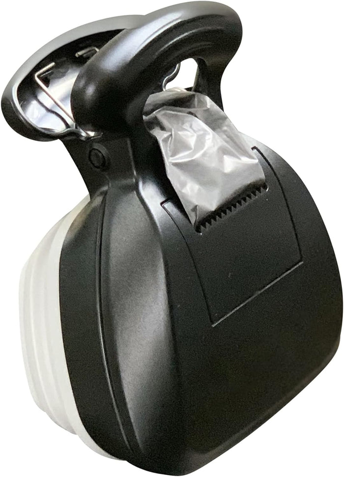 Touchless Extendable Heavy-Duty Dog Poop Scooper with Bag Dispenser, Dog Leash Clip - Small