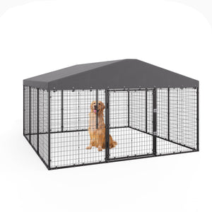 Dog Kennel Outdoor Heavy Duty Chicken Run with Rain Cover